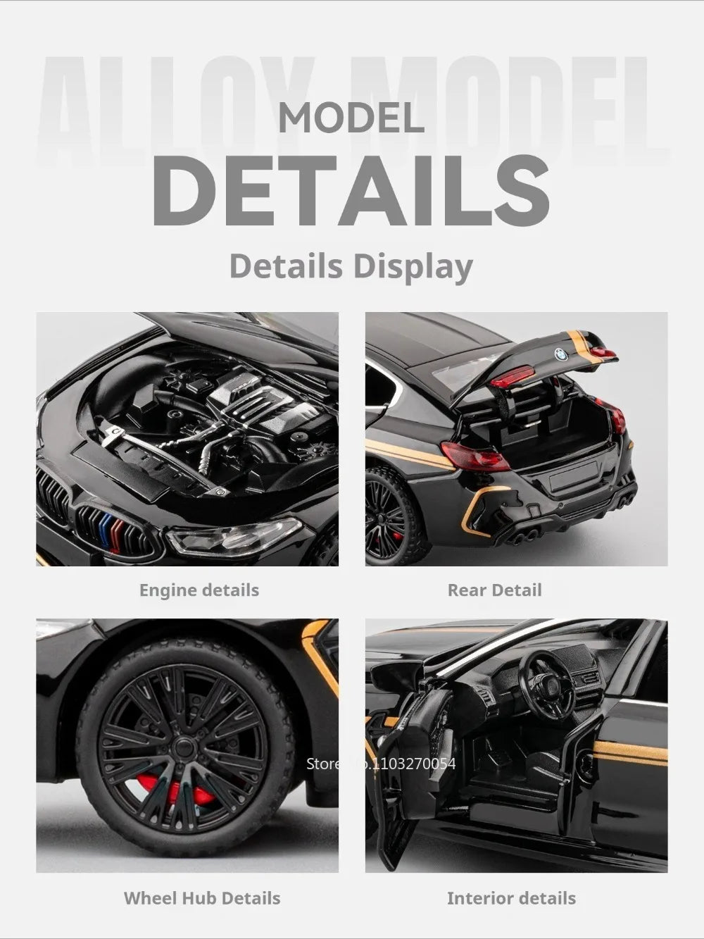 1:32 Scale BMW M8 Grand Coupe